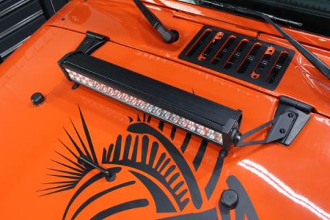 Jeep JK Hood Light Mount Brackets 07-18 Wrangler JK Fishbone Offroad