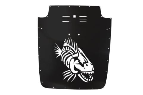 Jeep TJ Hood Louver 03-06 Jeep Wrangler Black Fishbone Offroad