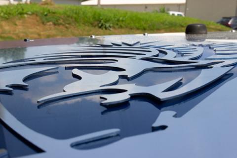 Jeep TJ Hood Louver 03-06 Jeep Wrangler Black Fishbone Offroad