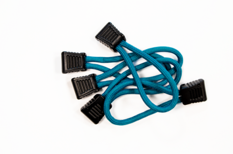 Paracord Zipper Pulls 5 Pcs Teal Fishbone Offroad