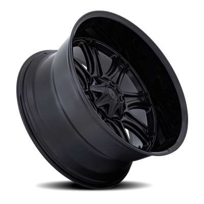 Aluminum Wheels 22X10 Darkstar FC853MB 8 On 180 Matte Black/Gloss Black Lip 124.2 Bore 10 Offset Fuel Off Road Wheels