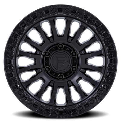 Aluminum Wheels 20X10 Rincon SBL FC857MB 8 On 180 Matte Black/Gloss Black Lip 124.2 Bore -18 Offset Fuel Off Road Wheels