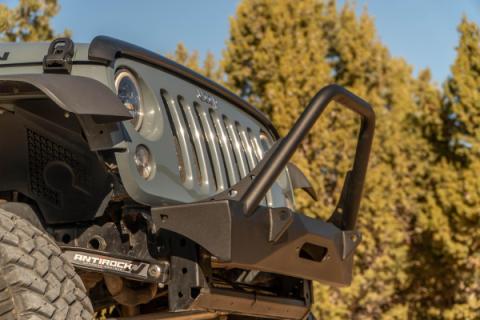 Jeep JL,JT,JK Sentinel Front Bumper with Hoop - Black Powder Coat Artec Industries