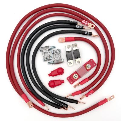 2007-2018 Jeep Wrangler JK Battery Cable Kit 3.6 Liter 1/0 Gauge Battery Cable Big7Kits