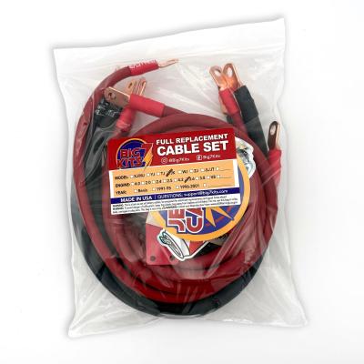 2007-2018 Jeep Wrangler JK Battery Cable Kit 3.6 Liter 1/0 Gauge Battery Cable Big7Kits