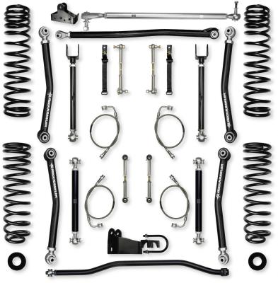 4.5 Inch X-Factor Mid-Arm Suspension System for Jeep Wrangler JK With No Shocks Rock Krawler