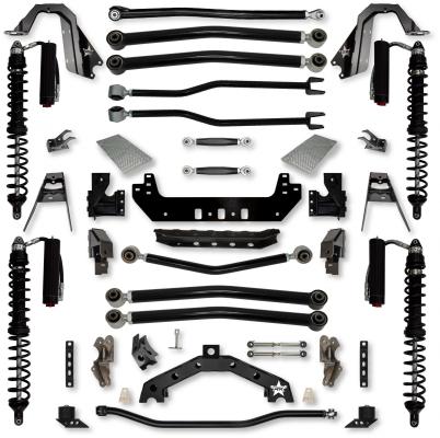 3.5 Inch Adventure X2 Coilover No Limits Long-Arm Suspension System for Jeep Wrangler JLU Gas Models Comp Stage 1 Trail Runner System Stage 2 Rock Krawler