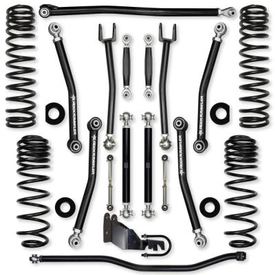 3.5 Inch X-Factor No Limits Mid-Arm Suspension System for Jeep Wrangler JLU 4XE Models With No Shocks Rock Krawler