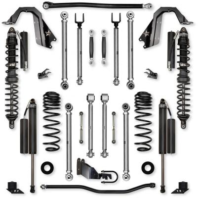 3.5 Inch X-Factor PRO Coilover No Limits Mid-Arm Suspension System for Jeep Wrangler JLU 4XE Models Comp Stage 1 Rock Krawler