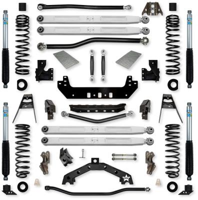 3.5 Inch X-Factor X2 Pro Elite No Limits Long-Arm Suspension System for Jeep Wrangler JLU 392 Models With Bilstein Shocks Rock Krawler