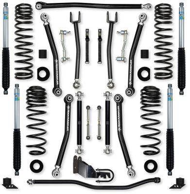 3.5 Inch X-Factor Mid-Arm Suspension System for Jeep Wrangler JLU Diesel Models With Bilstein Shocks Rock Krawler