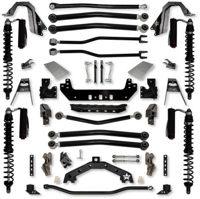 4.5 Inch Adventure X2 Coilover Long-Arm Suspension System for Jeep Wrangler JLU Diesel Models Trail Runner System Stage 2 Rock Krawler