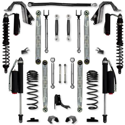 3.0 Inch X-Factor Pro Elite Coilover No Limits Mid-Arm Suspension System for Jeep Gladiator JT Diesel Models Comp System Stage 2 Rock Krawler