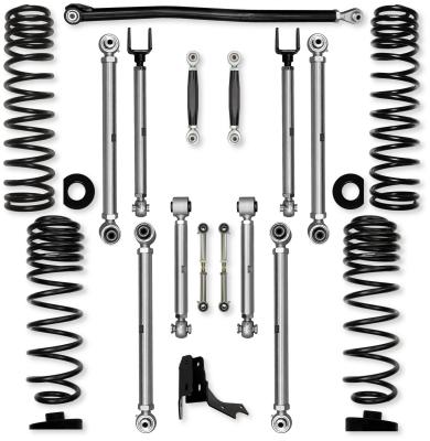 3.0 Inch X-Factor PRO No Limits Mid-Arm Suspension System for Jeep Gladiator JT Rubicon Diesel Models With No Shocks Rock Krawler