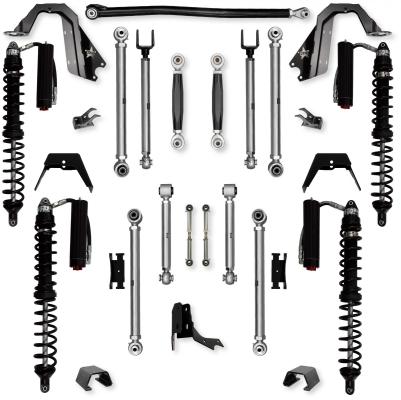 3.0 Inch X-Factor PRO Coilover No Limits Mid-Arm Suspension System for Jeep Gladiator JT Gas Models Trail Runner System Stage 2 Rock Krawler