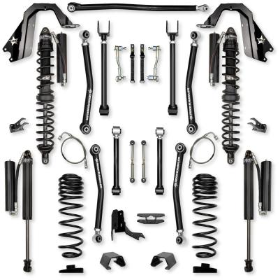 4.5 Inch Adventure X Coilover Mid-Arm Suspension System for Jeep Gladiator JT Diesel Models Comp Stage 1 Rock Krawler