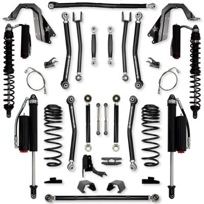 4.5 Inch X-Factor Coilover No Limits Mid-Arm Suspension System for Jeep Gladiator JT Diesel Models Comp System Stage 2 Rock Krawler