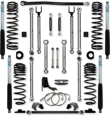 4.5 Inch X-Factor PRO No Limits Mid-Arm Suspension System for Jeep Gladiator JT Diesel Models With Bilstein Shocks Rock Krawler