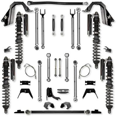 4.5 Inch X-Factor PRO Coilover No Limits Mid-Arm System for Jeep Gladiator JT Gas Models Trail Runner System Stage 1 Rock Krawler