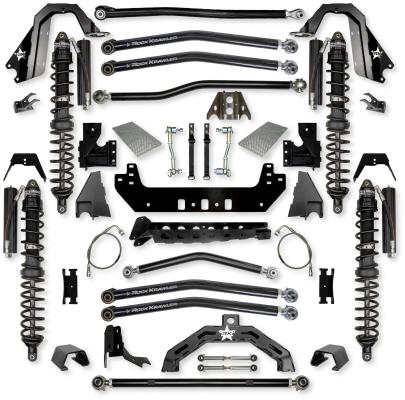 4.5 Inch X-Factor X2 Coilover Long-Arm Suspension System for Jeep Gladiator JT Diesel Models Trail Runner System Stage 1 Rock Krawler