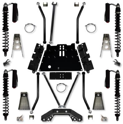 3.5 Inch X-Factor X2 Flat-Belly 4 Inch Stretch Coilover Long-Arm Suspension System For Jeep Wrangler LJ Trail Runner System Stage 2 Rock Krawler