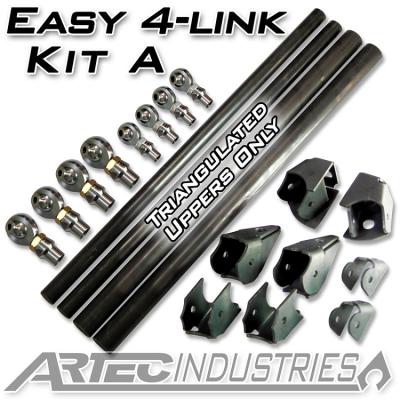 Easy 4 Link Kit A Tube All 1.25 Inch Rod Ends Artec Industries