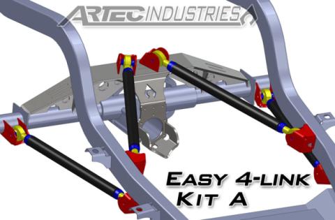 Easy 4 Link Kit A Tube All 1.25 Inch Rod Ends Artec Industries
