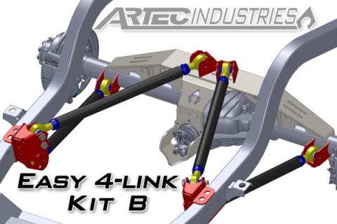 Easy 4 Link Kit B Tube All 1.25 Inch Rod Ends Artec Industries