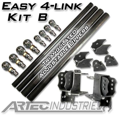 Easy 4 Link Kit B No Tube All 1.25 Inch Rod Ends Artec Industries