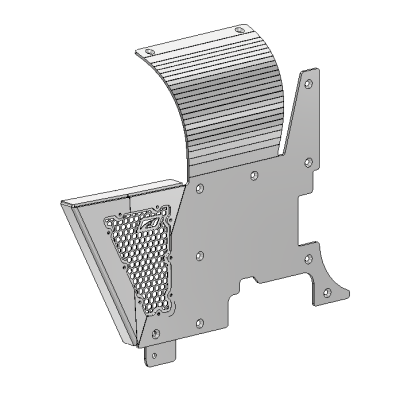 Aluminum Cowl and Mini Fender Armor for 1986-1995 Jeep Wrangler YJ
