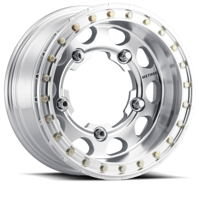 Aluminum Wheels 17x6.5 Buggy Beadlock MR103 Bolt Pattern 5 On 205 Offset -38 Lip Size 2.91 Raw Machined Method