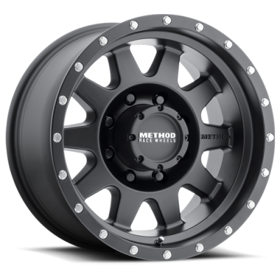 Aluminum Wheels 16x8 The Standard MR301 Bolt Pattern 8 On 165.1 Offset 0 Lip Size 2.52 Matte Black MB Method
