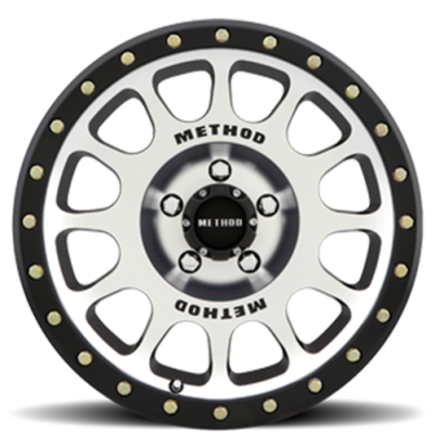 Aluminum Wheels 17x8.5 NV MR305 Bolt Pattern 5 On 150 Offset 25 Lip Size 1.18 Black BM Machined Face-Black Street Loc Method