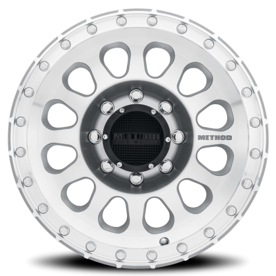 Aluminum Wheels 17x8.5 MR315 Bolt Pattern 8 On 180 Offset 0 Lip Size 1.65 Machined SL Clear Coat Method