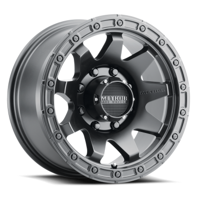 Aluminum Wheels 18x9 MR317 Bolt Pattern 8 On 180 Offset 18 Lip Size 0.83 Matte Black MB Method