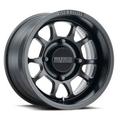 Aluminum Wheels 15x7 MR409 Bead Grip UTV Bolt Pattern 4 On 136 Offset 13 Lip Size 2.95 Matte Black MB Method