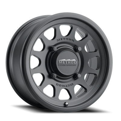 Aluminum Wheels 15x7 MR414 Bead Grip UTV Bolt Pattern 4 On 136 Offset 13 Lip Size 1.18 Matte Black MB Method