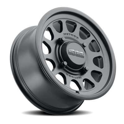 Aluminum Wheels 15x7 MR414 Bead Grip UTV Bolt Pattern 4 On 136 Offset 13 Lip Size 1.18 Matte Black MB Method