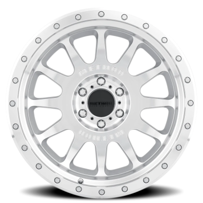 Aluminum Wheels 20x10 NV MR605 Bolt Pattern 6 On 139.7 Offset -24 Lip Size 2.83 Machined Silver SL Clear Coat Method