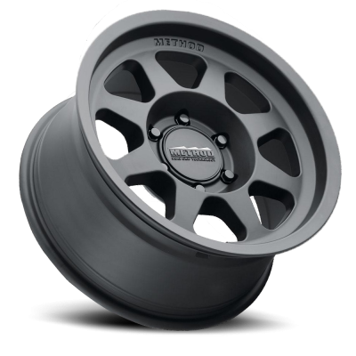 Aluminum Wheels 17x7.5 Bead Grip MR701 Bolt Pattern 5 On 110 Offset 30 Lip Size 0.98 Matte Black MB Method