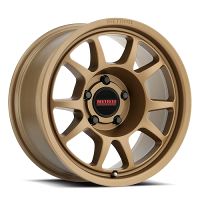 Aluminum Wheels 17x8.5 Bead Grip MR702 Bolt Pattern 5 On 127 Offset 0 Lip Size 1.18 Method Bronze BRZ Method