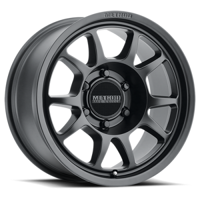 Aluminum Wheels 17x8.5 Bead Grip MR702 Bolt Pattern 6 On 139.7 Offset 0 Lip Size 1.18 Matte Black MB Method