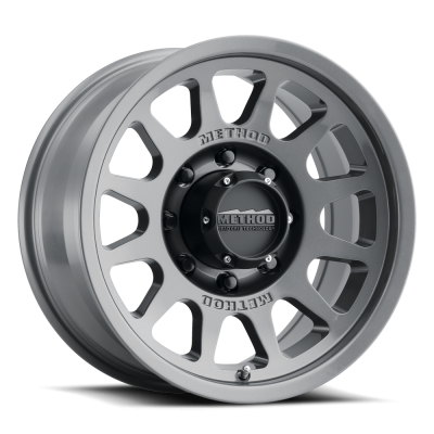 Aluminum Wheels 17x9 Bead Grip MR703 Bolt Pattern 8 On 165.1 Offset -12 Lip Size 1.18 Gloss Titanium SL Method