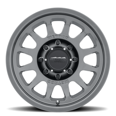 Aluminum Wheels 17x9 Bead Grip MR703 Bolt Pattern 8 On 165.1 Offset -12 Lip Size 1.18 Gloss Titanium SL Method