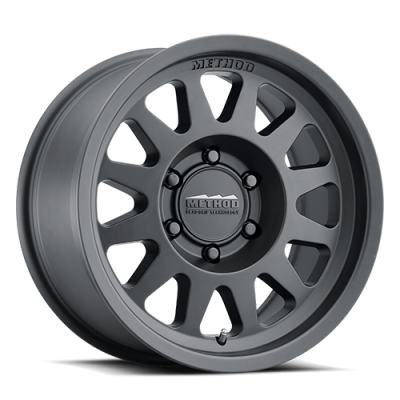 Aluminum Wheels 17x8.5 Bead Grip MR704 Bolt Pattern 8 On 165.1 Offset 0 Lip Size 1.81 Matte Black MB Method