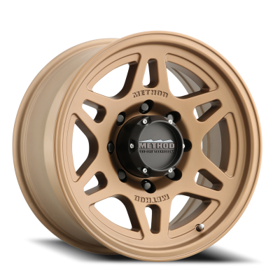 Aluminum Wheels 17x8.5 Bead Grip MR706 Bolt Pattern 8 On 165.1 Offset 0 Bronze BZ Method