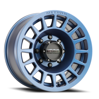 Aluminum Wheels 17x8.5 Bead Grip MR707 Bolt Pattern 8 On 170 Offset 0 Lip Size 0 Bahia Blue BL Method