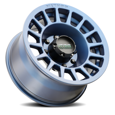 Aluminum Wheels 17x8.5 Bead Grip MR707 Bolt Pattern 8 On 170 Offset 0 Lip Size 0 Bahia Blue BL Method