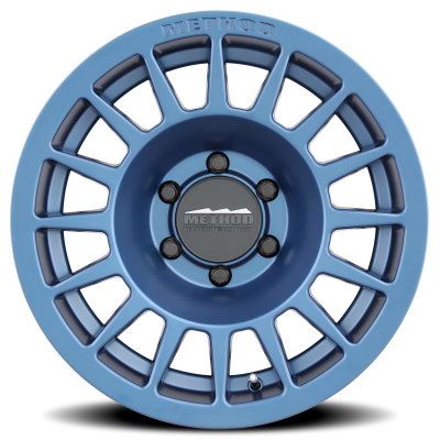 Aluminum Wheels 18x9 Bead Grip MR707 Bolt Pattern 6 On 139.7 Offset 18 Lip Size 0 Bahia Blue BL Method