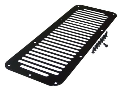 Black Hood Vent Cover for 78-95 Jeep CJ-5, CJ-7, CJ-8, YJ Wrangler RT Off Road